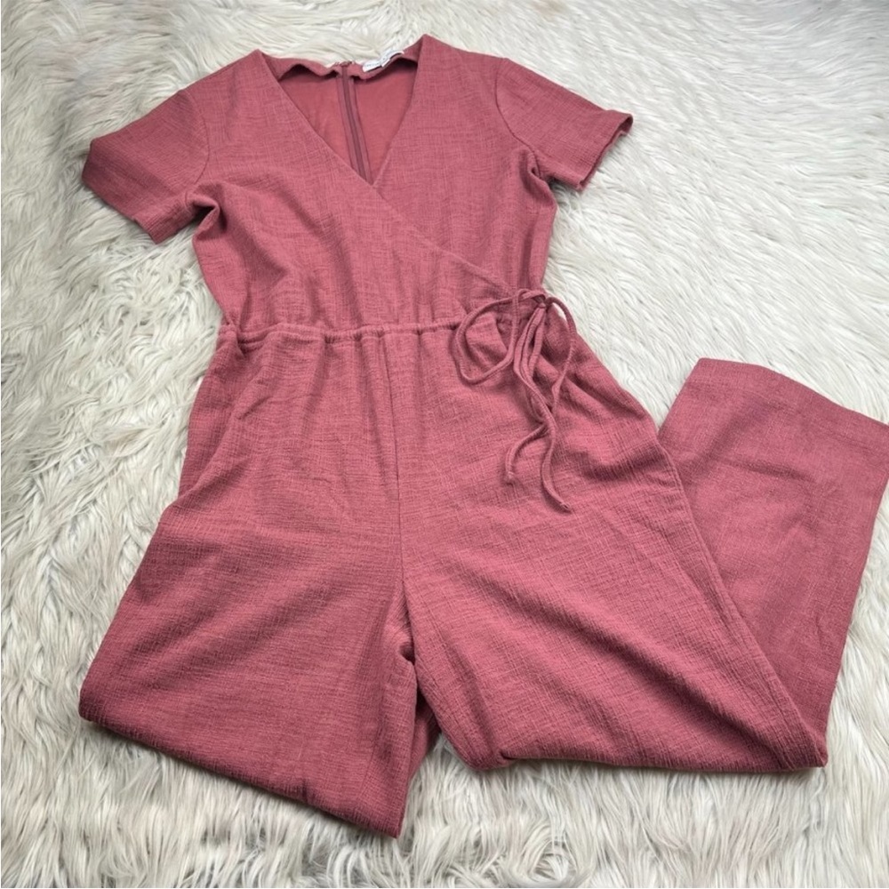 Madewell Women's Short Sleeve Wrap Jumpsuit - Picture 2 of 10